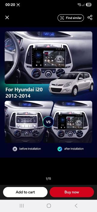 Navigatie Android Hyundai i20 Waze YouTube GPS
