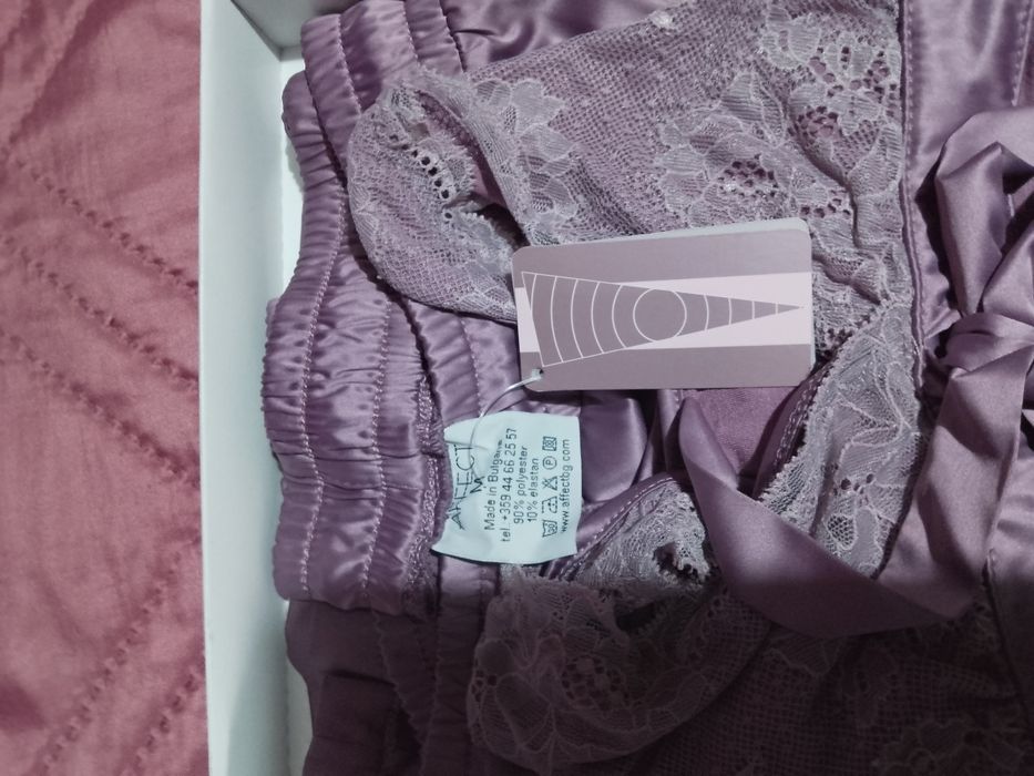 Луксозна пижама нежно лилаво