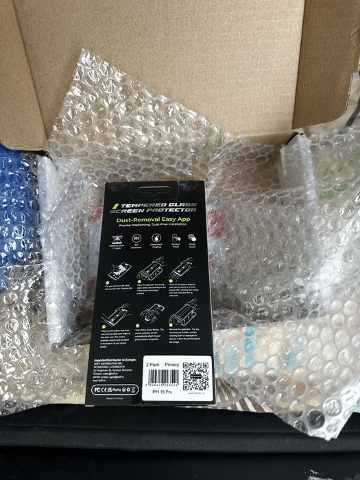 2 folii privacy sticla cu aplicare aiphone 17/16PRO noi