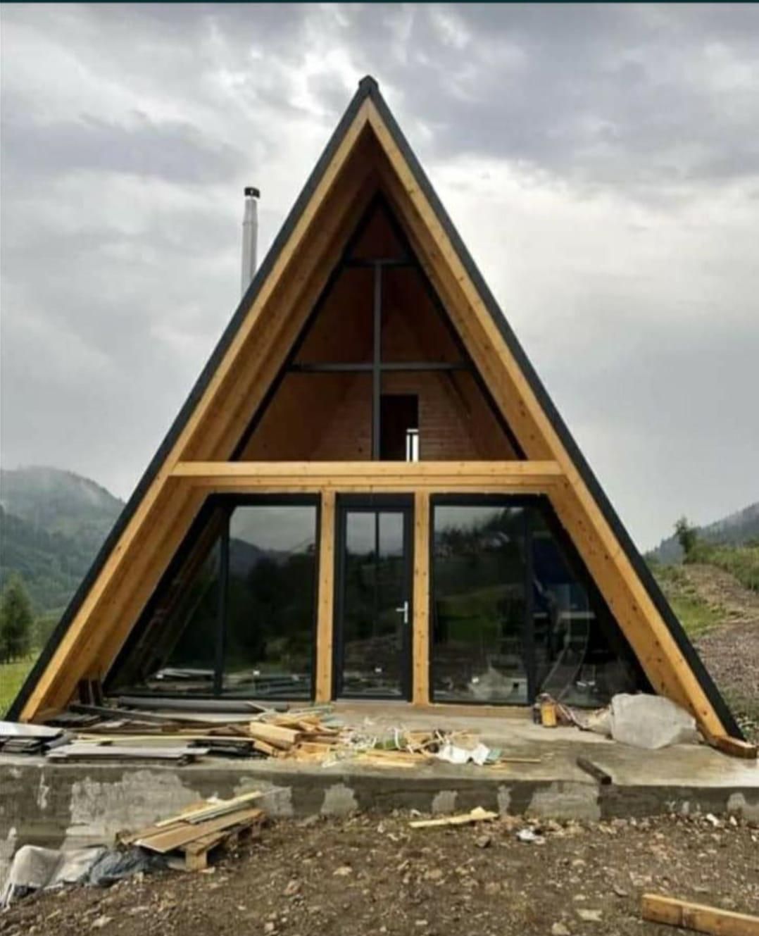 Cabane tip Aframe la orice dimensiune