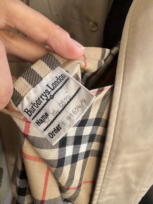 Palton burberry trench london dama L-XL