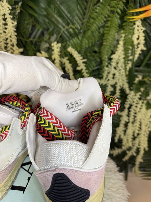 Lanvin Curb Suede White Pink