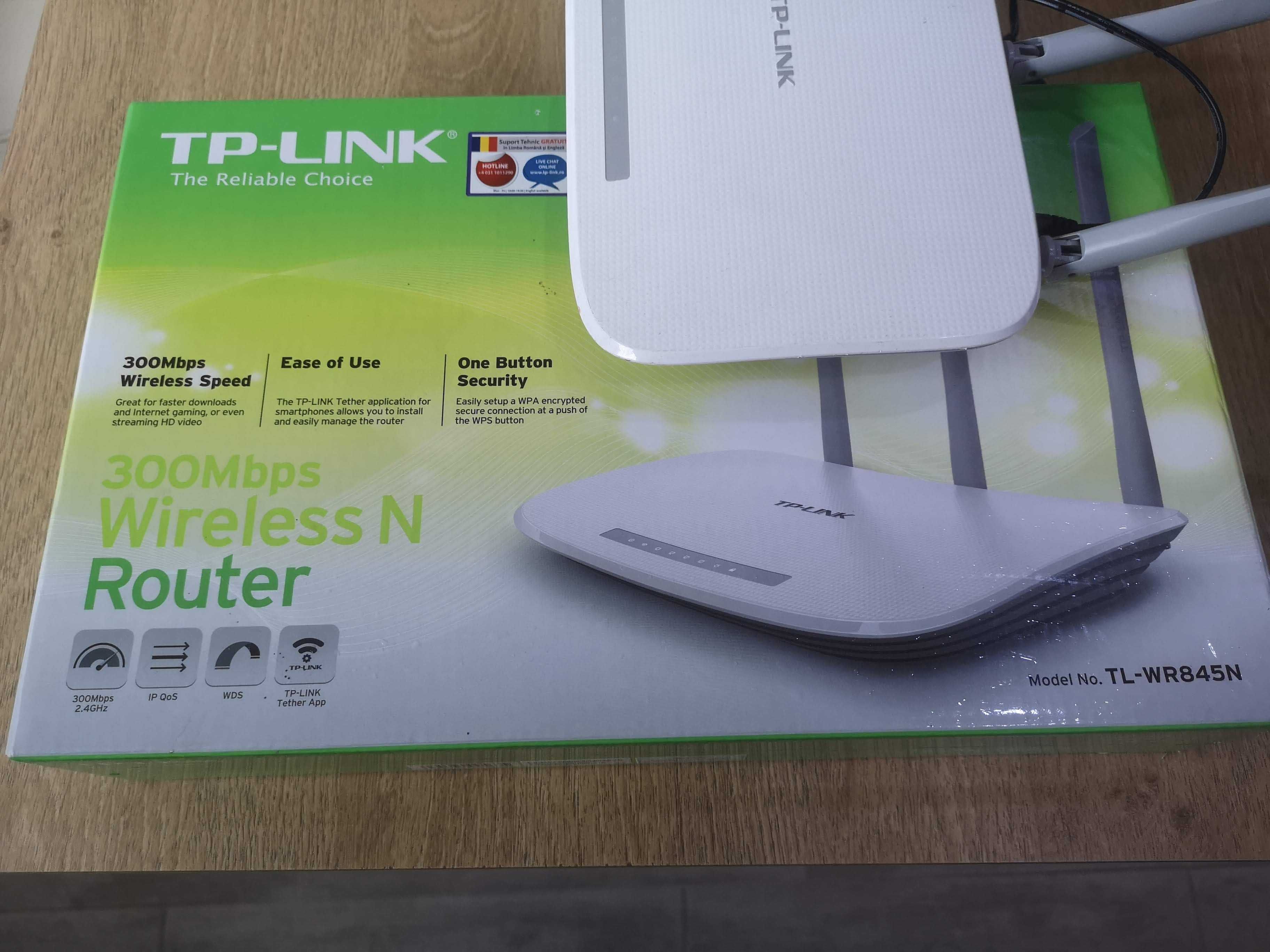 Продавам   Безжичен рутер TP-LINK TL-WR845N, N 300 Mbps