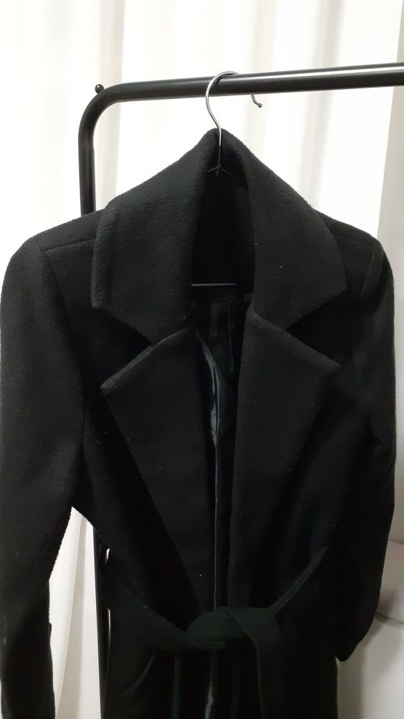 Пальто женское чёрное серое на весну/осень