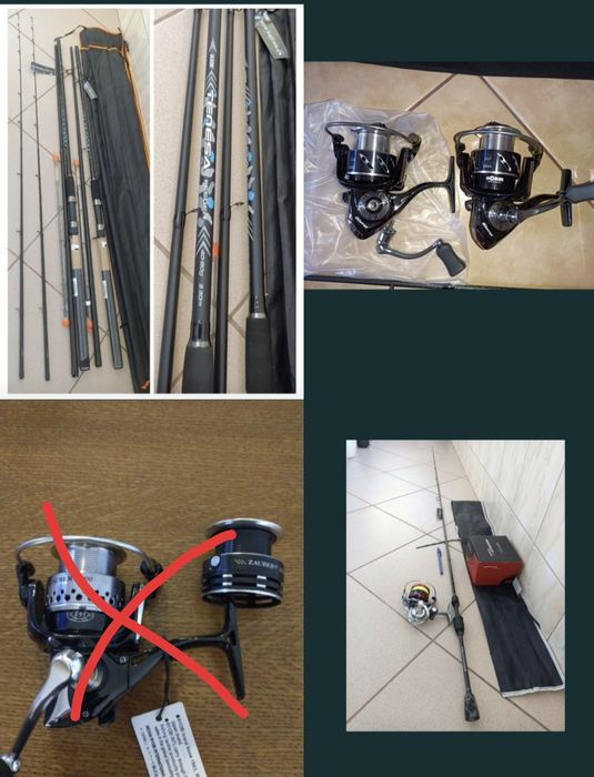 Lansete/mulinete full metalice/minciog/cicade/voblere/husa/blanc Toray