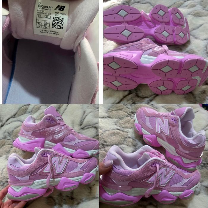 New Balance розови оригинални дамски сникърси естествена кожа 39.5 ном