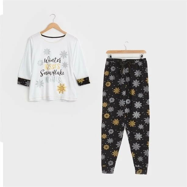 Pijama damă Glitter Snowflake by AVON