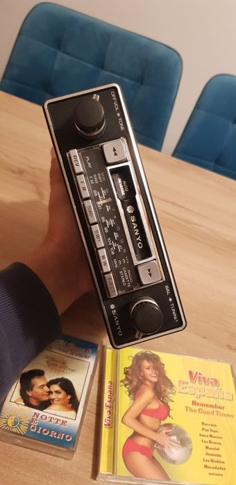 Radio casetofon auto de mașină Sanyo Autoreverse
