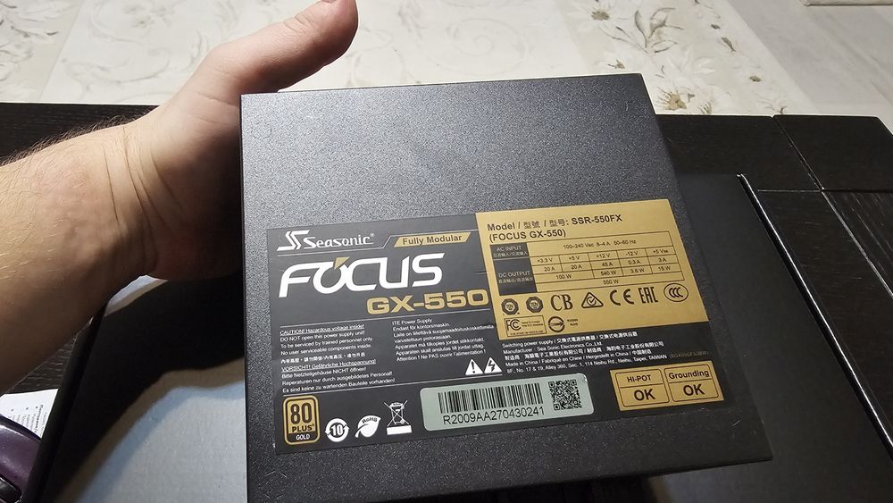 Sursă Seasonic Focus GX, 80+ Gold, 550W