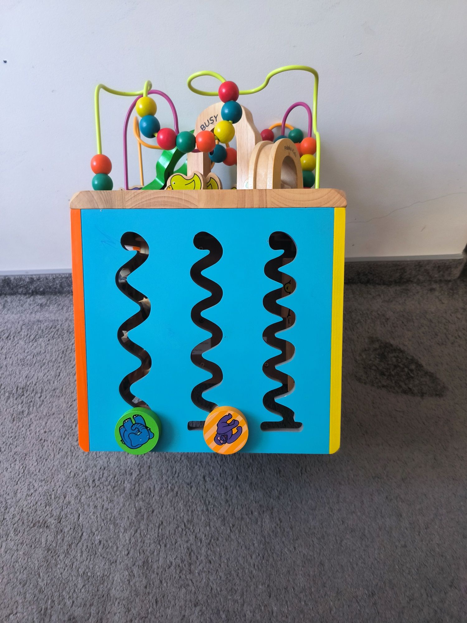 Jucarie lemn Mappy Happy-Cubul cu activitati