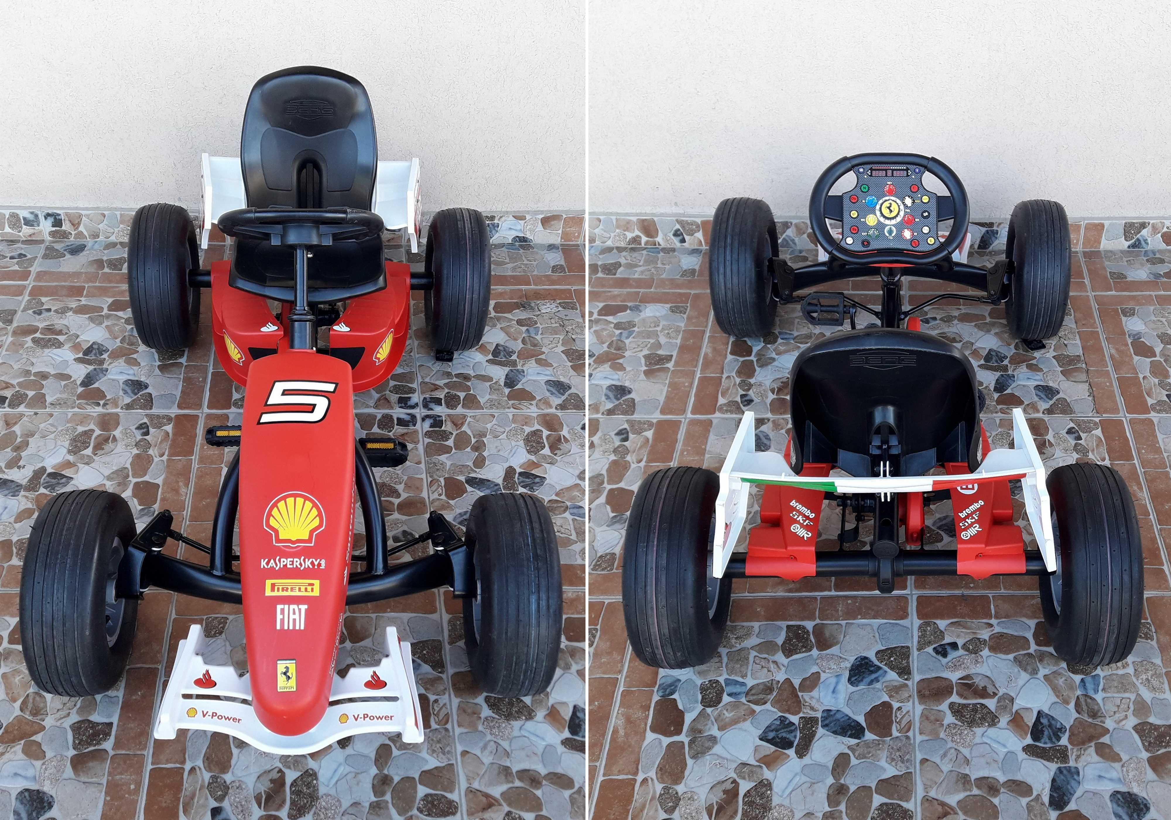 Cart (kart) cu pedale pentru copii BERG Ferrari F1 150 Italia - roșu
