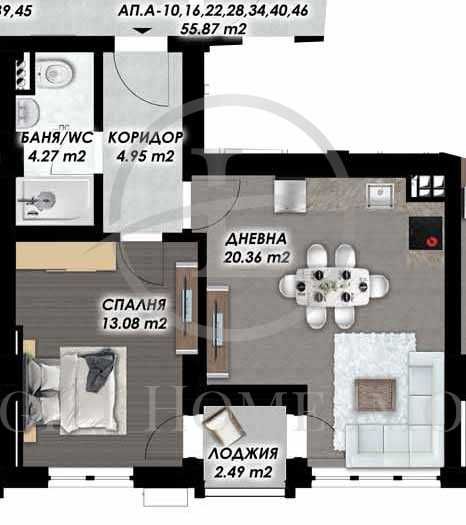 Продава се Двустаен апартамент в Пловдив, Гагарин - 75 кв.м за 960 €/кв.м - Снимка #3