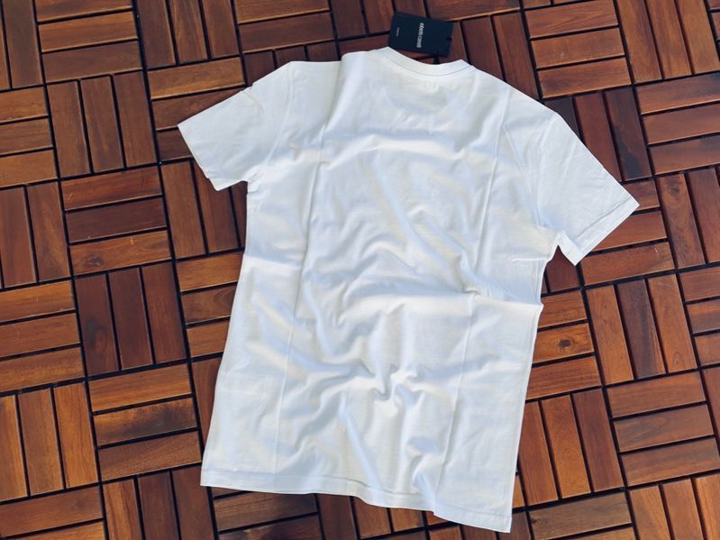 ПРОМО Roberto Cavalli-M и XXL-Оригинална мъжка бяла тениска