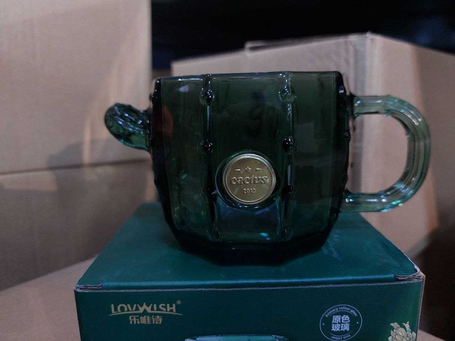 Подарочный стакан кактус