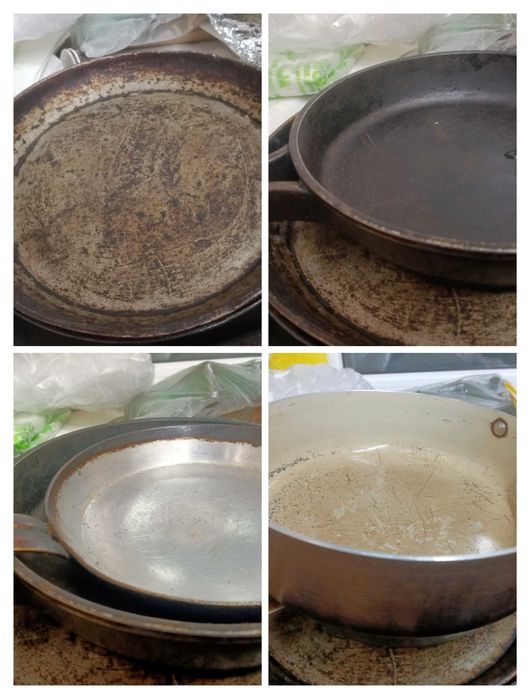 Сковородки большие и маленькие