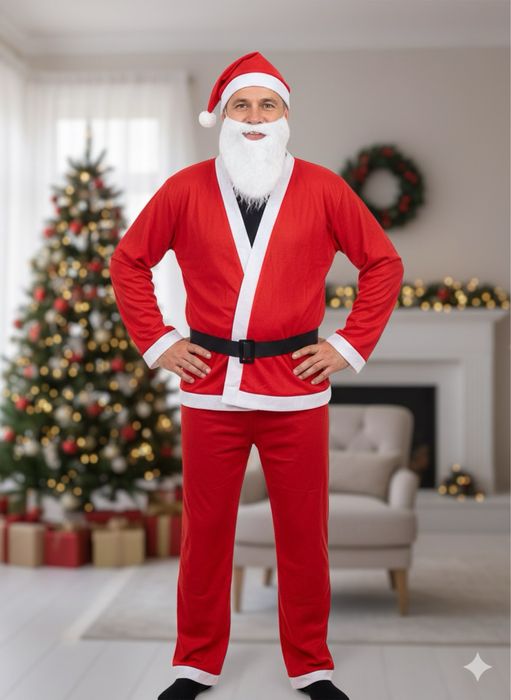 Продаю НОВЫЙ взрослый мужской костюм дед мороза Санта-Клауса