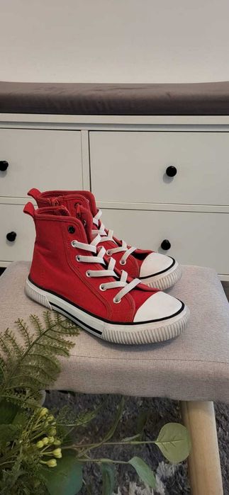 ghete rosii tip Converse copii (unisex) marima 30