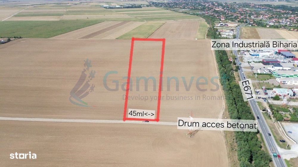 Gaminvest Teren cu suprafata de 16640 mp, Biharia,Bihor V4199