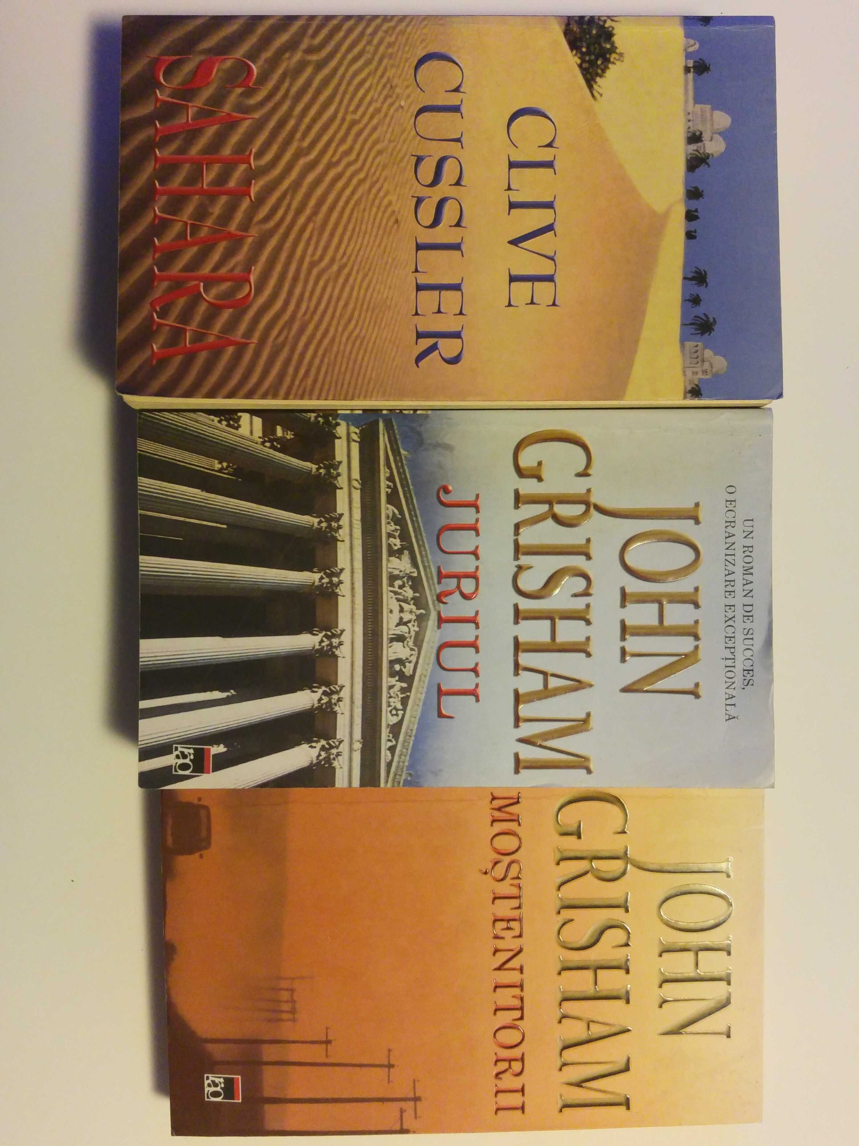 Romane moderne John Grisham Juriul și Clive Cussler Sahara editura RAO