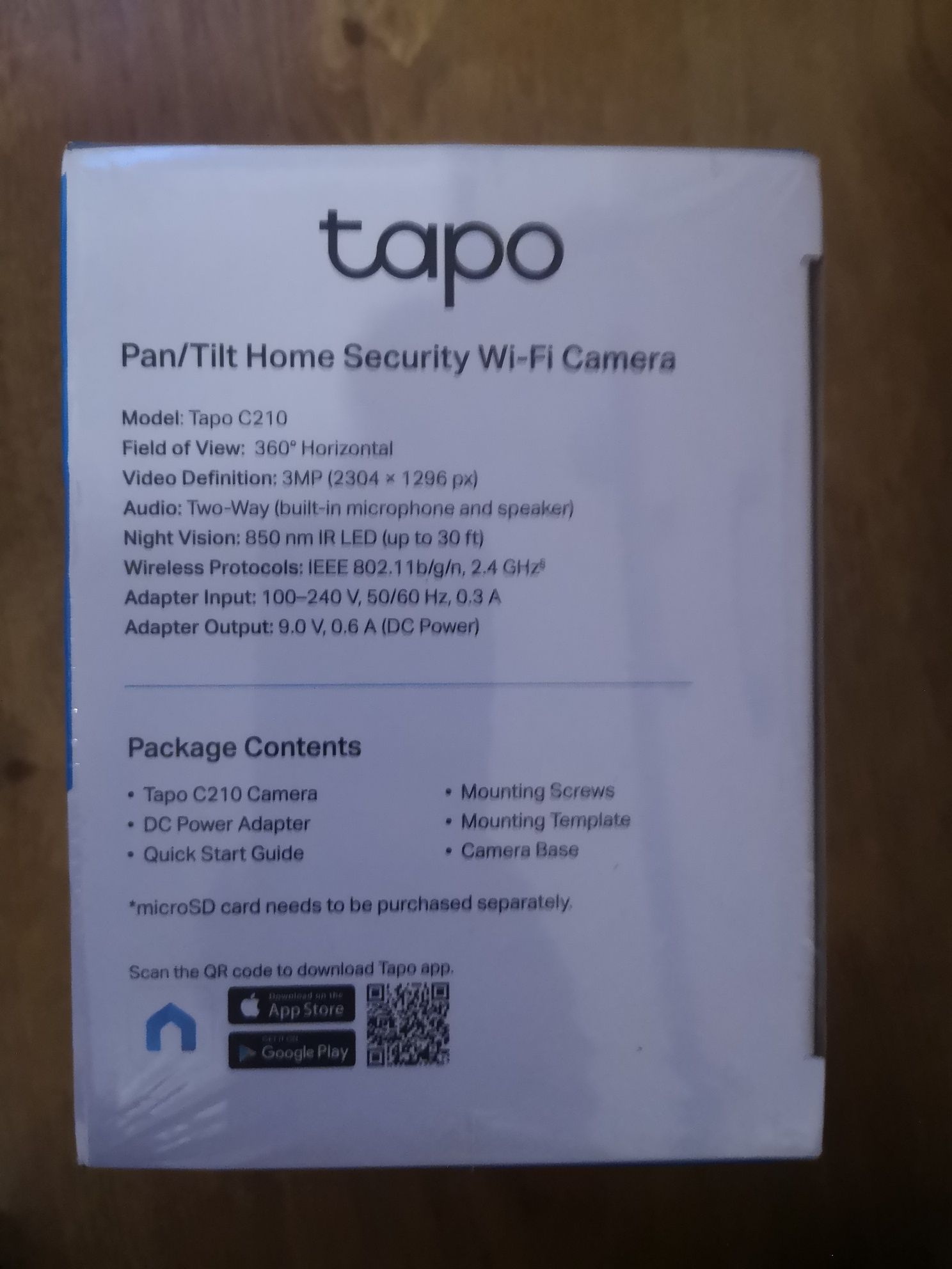 Видеокамера, видеоняня Tp-link Tapo C210