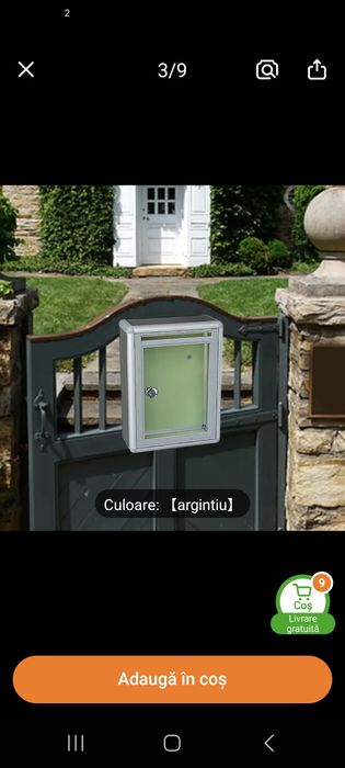 Cutie poștală oțel inoxidabil