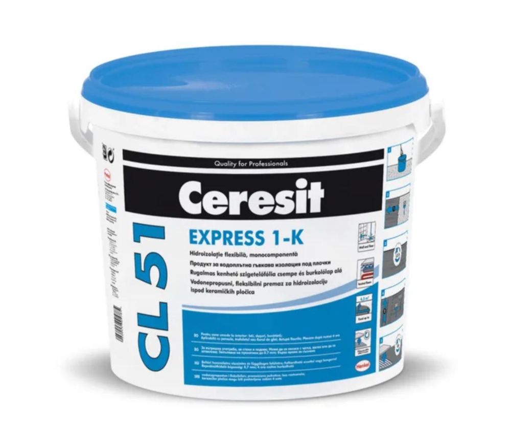 Hidroizolatie flexibila Ceresit CL 51,15 kg.