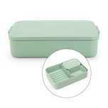 Кутия за обяд Brabantia Make&Take 2L, Jade Green, с разделители