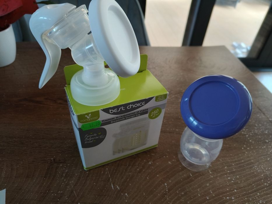 Ръчна помпа за кърма Philips Avent, колектор за кърма Lansinoh