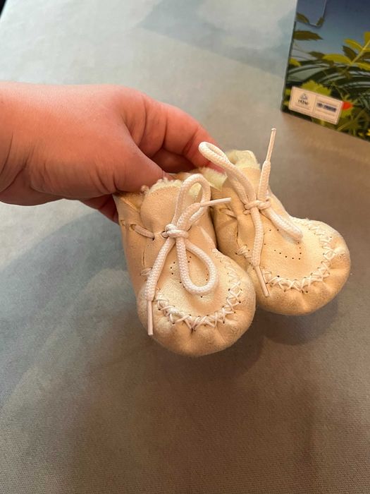 Пинетки из шерсти мериноса для недоношенных и новорождённых детей