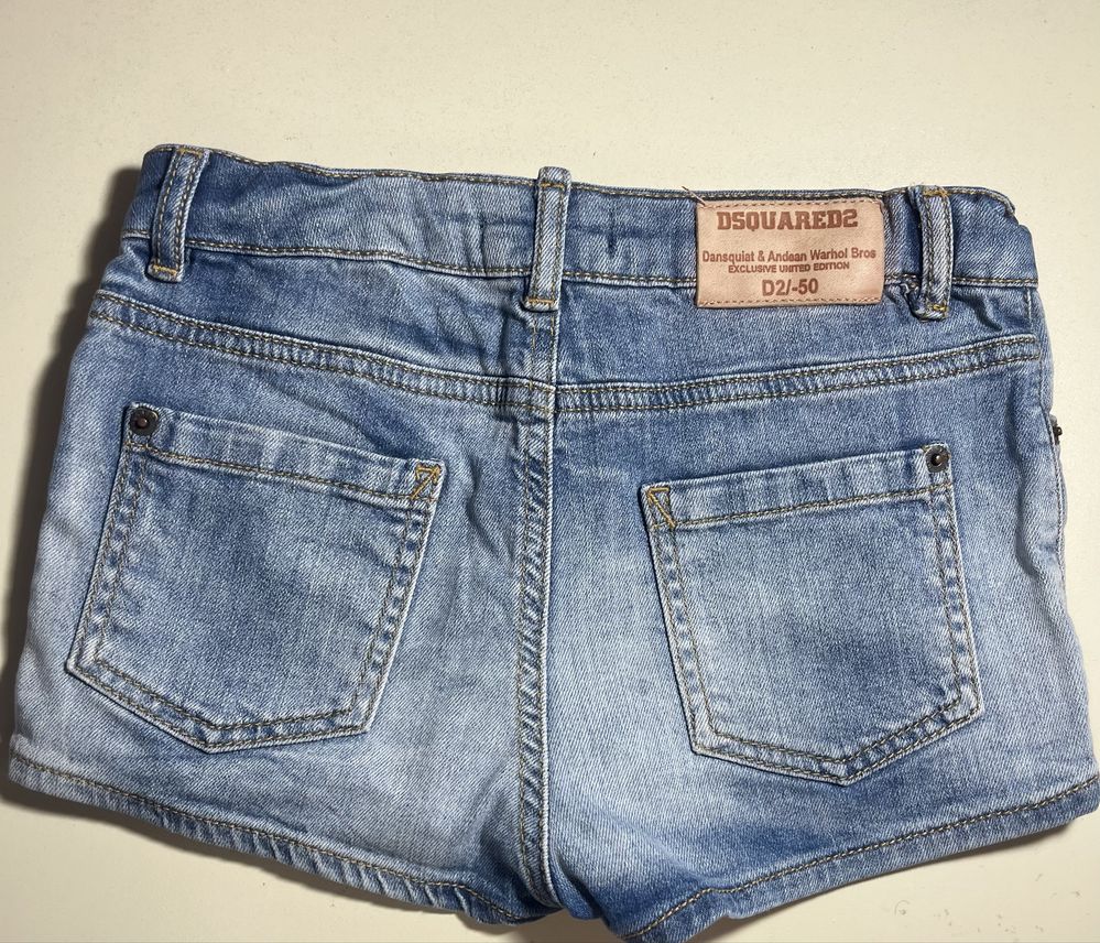 Оригинални детски къси панталони DSQUARED2, ползвани