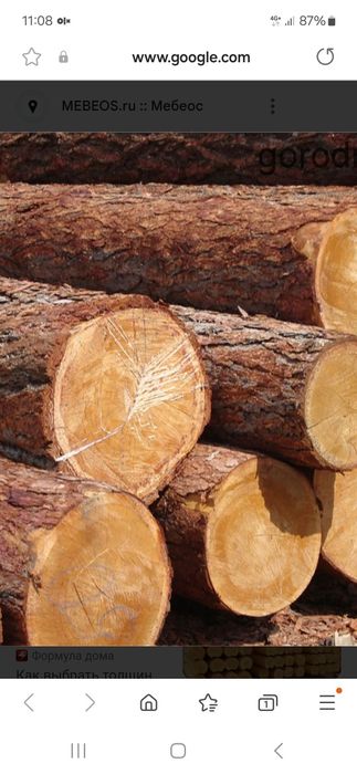 Продам бревна любого диаметра и длинны