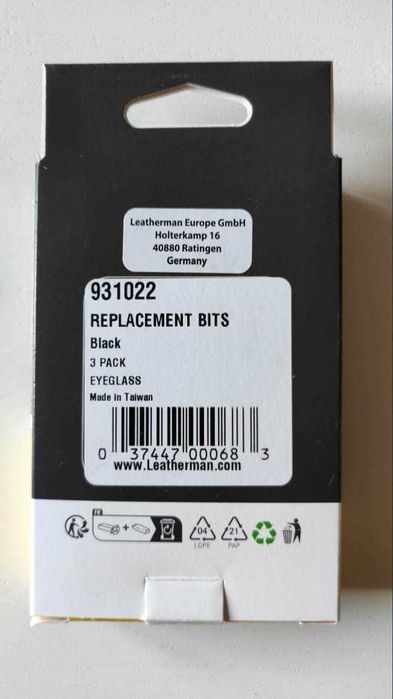 Vand set nou Leatherman de 3 biti pentru ochelari