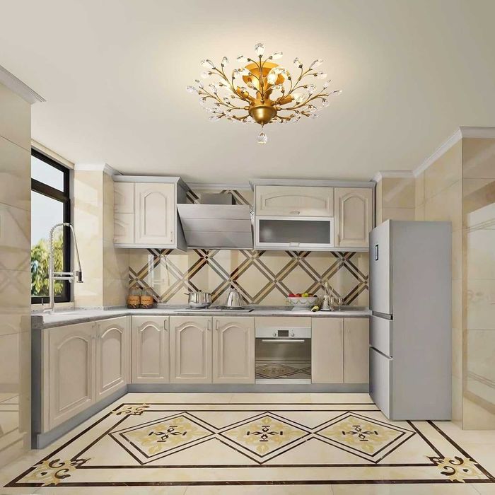 Candelabru modern, Ganeed,  lustra cristale, K9