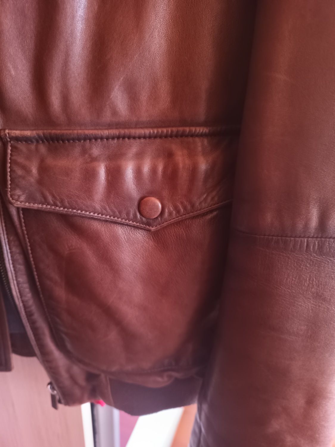 Разпродажба?Мъжко кожено яке Massimo Dutti'
