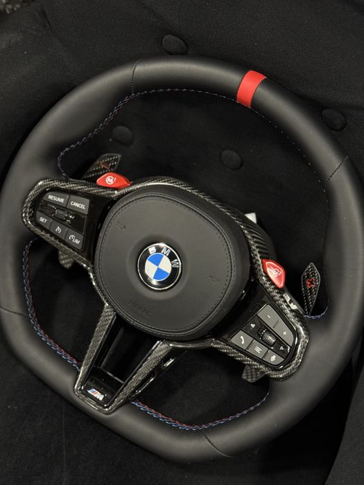 Бмв рули оригинал карбон !! Аирбак рабочий в наличии  bmw rul original