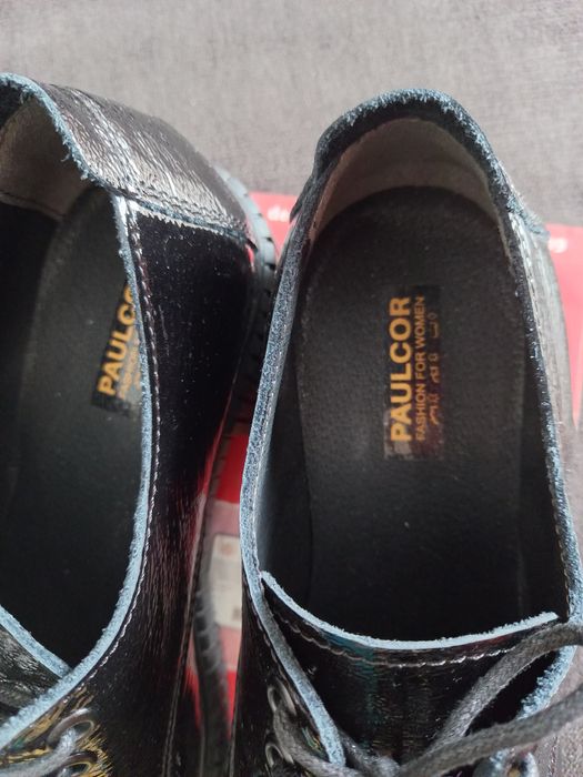 Pantofi piele cu șireturi