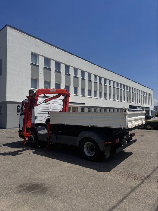 Vand Mercedes-Benz Atego / Basculabil pe 3 parti / Cu Macara Meiller