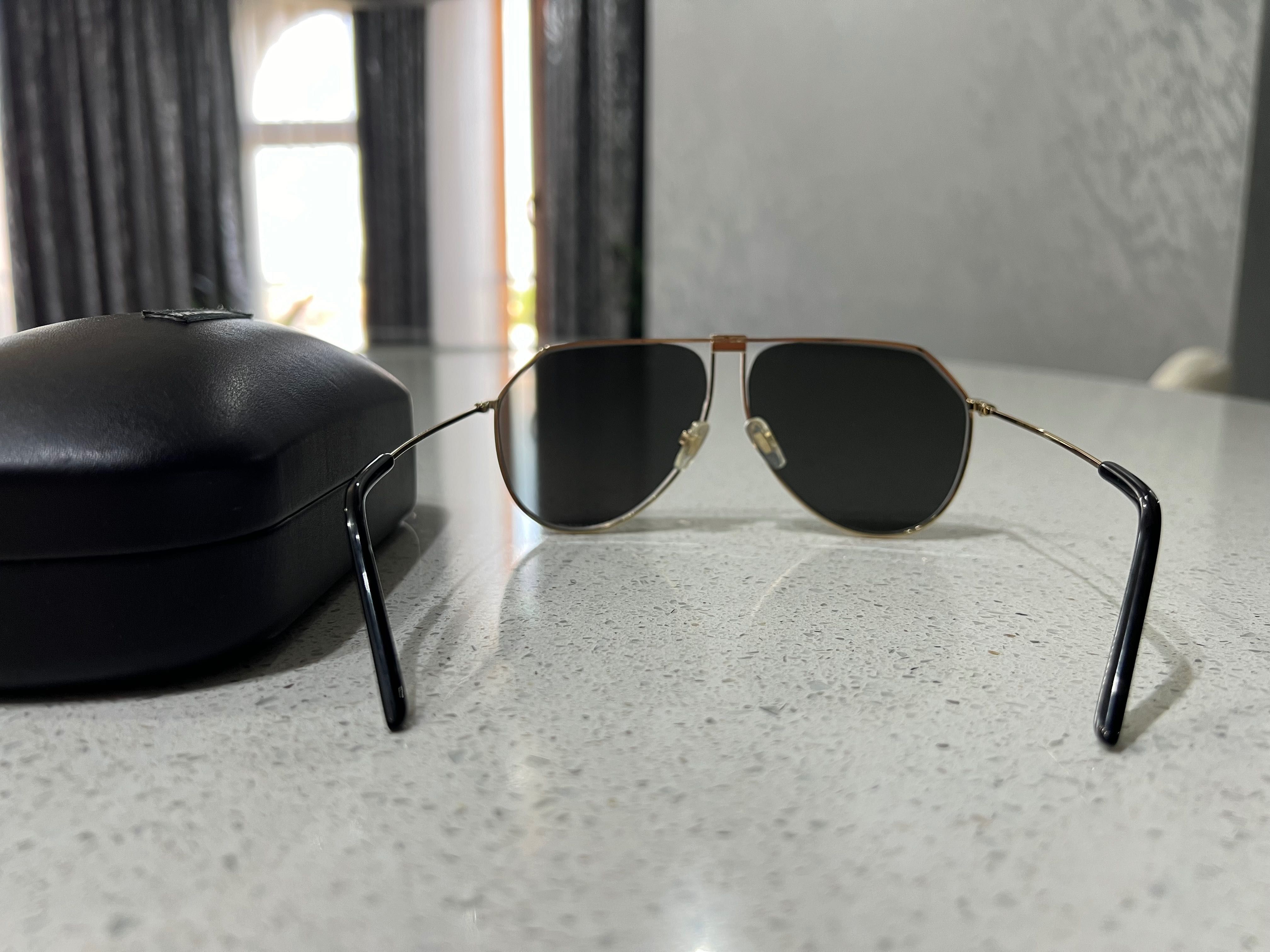 Слънчеви очила Dolce & Gabbana 2248 Gold като нови