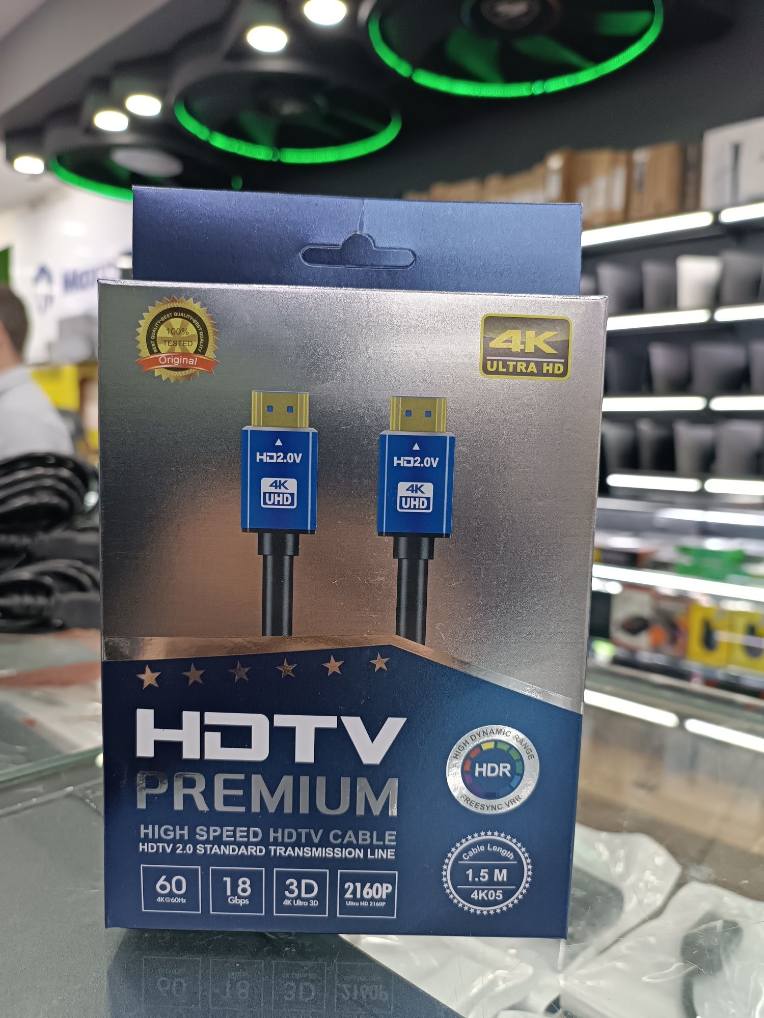 Скидка! Доставка! Hdmi кабель 1,5 м/ 4 k premium 2.0