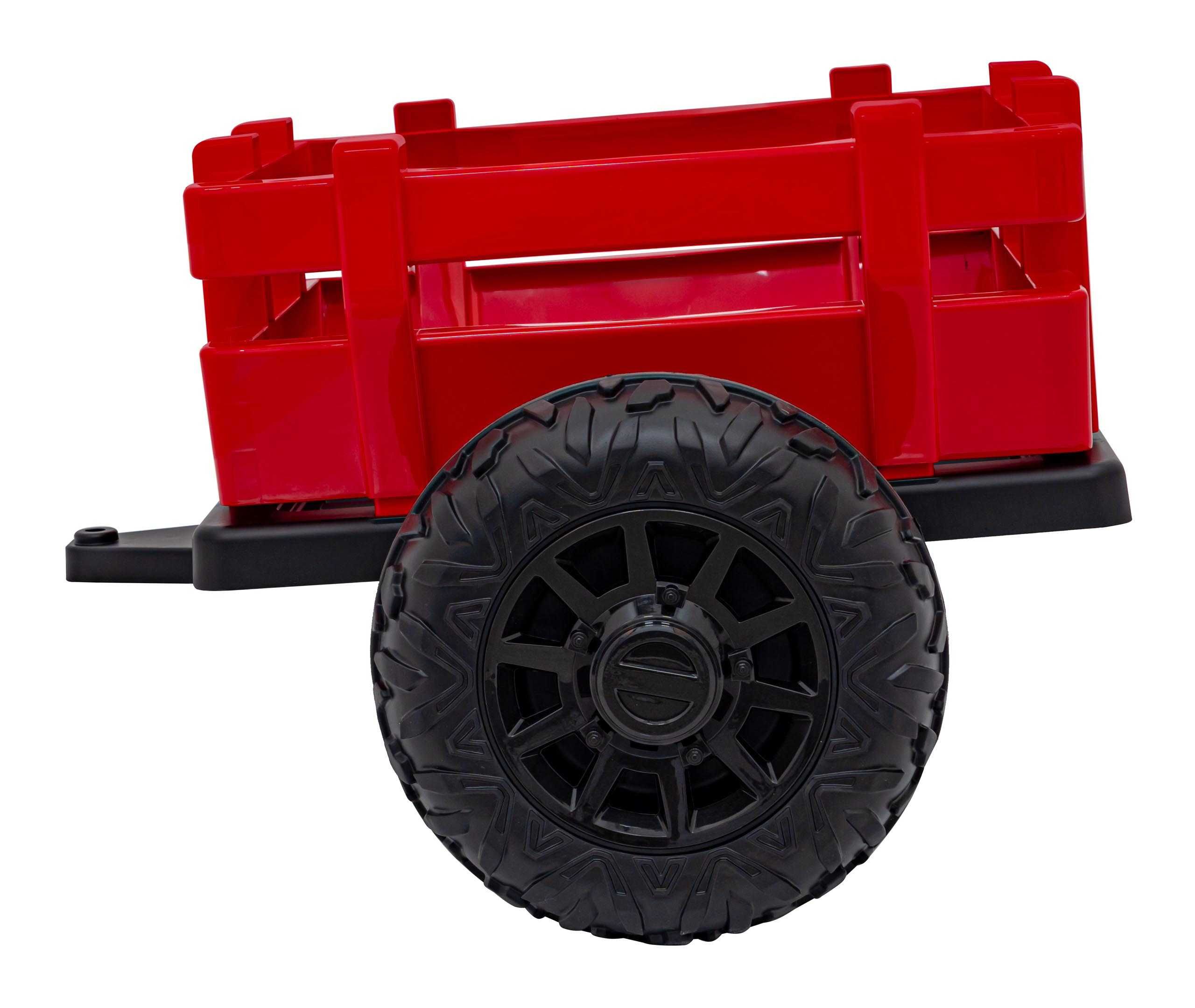 Tractor electric pt copii cu remorca Autokids BLAST Z 24V (206) Rosu
