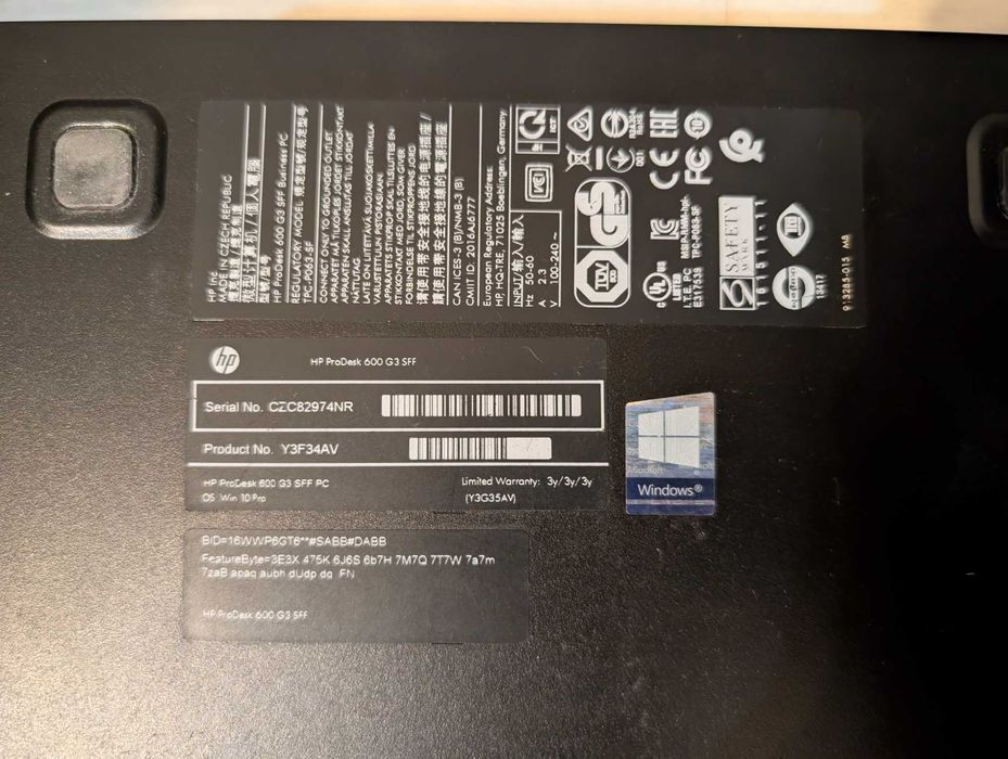Mini PC HP ProDesk 600 G3 SFF