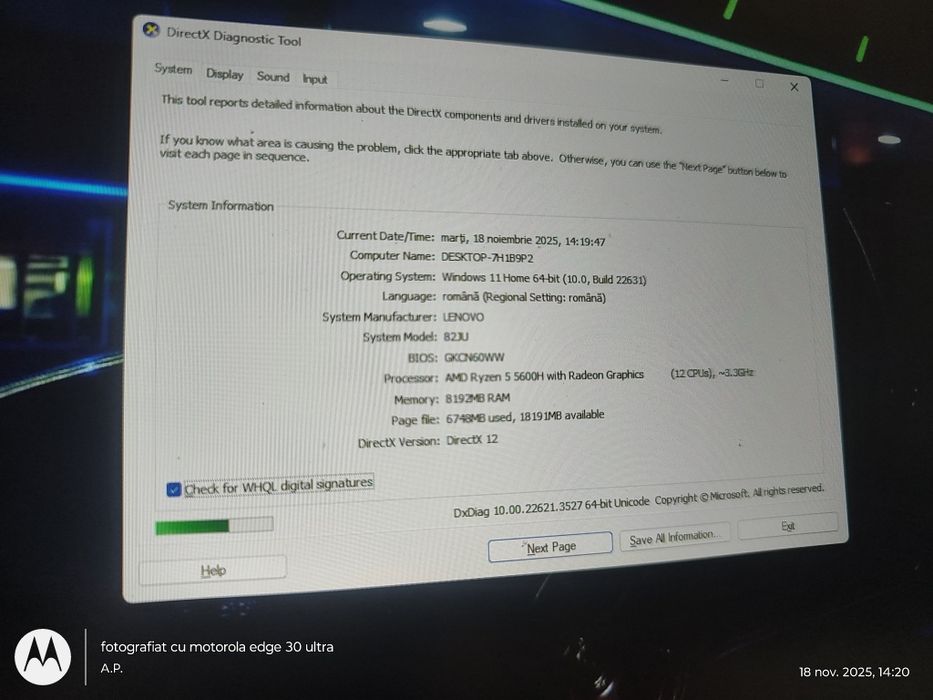 Laptop Lenovo legion 5 15ach6h rtx 3070 ryzen 5 5600h ssd 512 gb