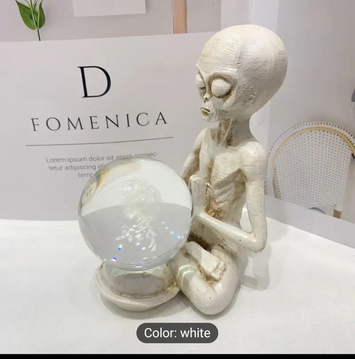statuie decor extraterestru UFO acvariu