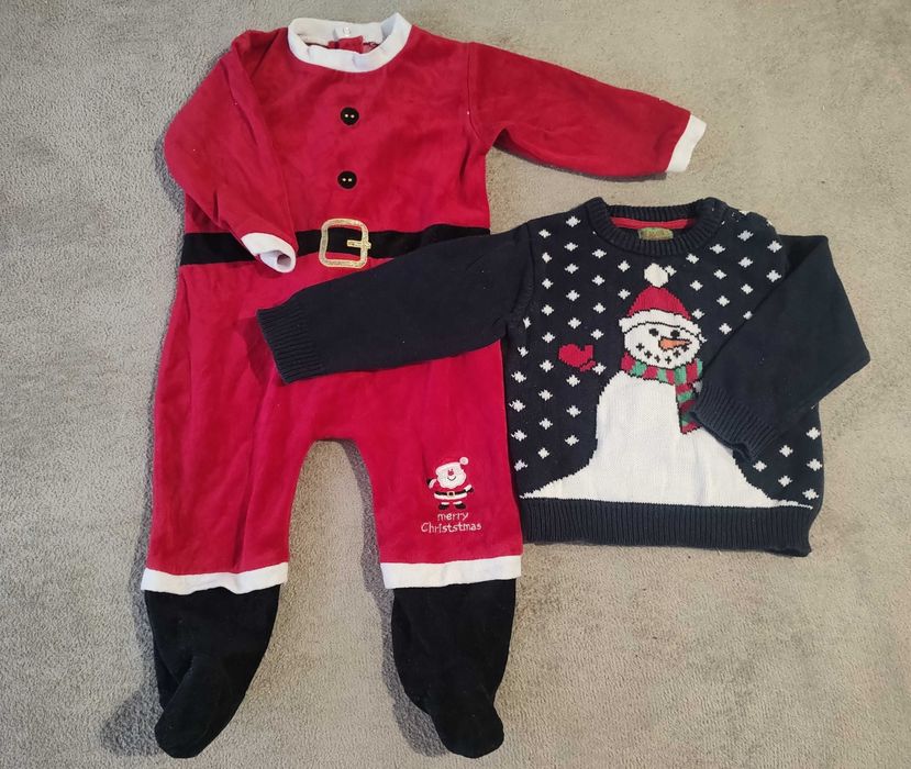 Коледен пуловер и коледно костюмче