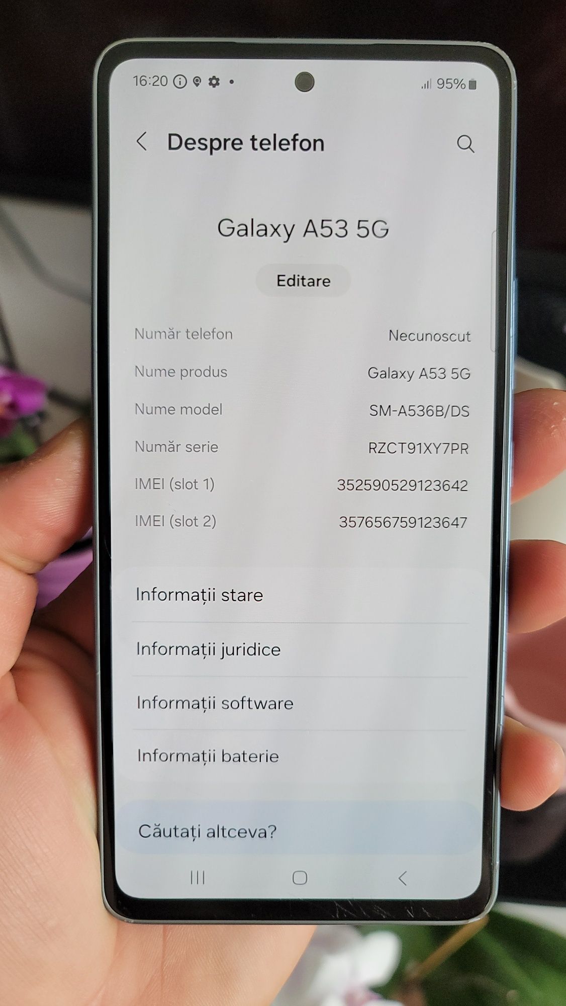 Samsung Galaxy A53 5G placa defecta