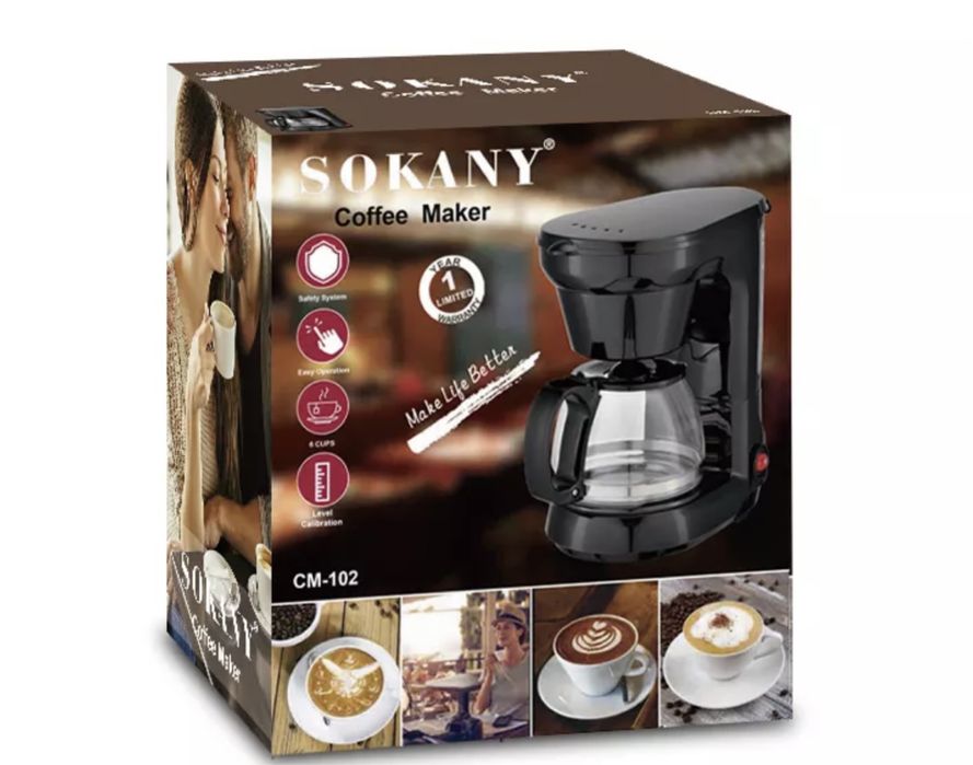 Кофеварка Sokany CM-102