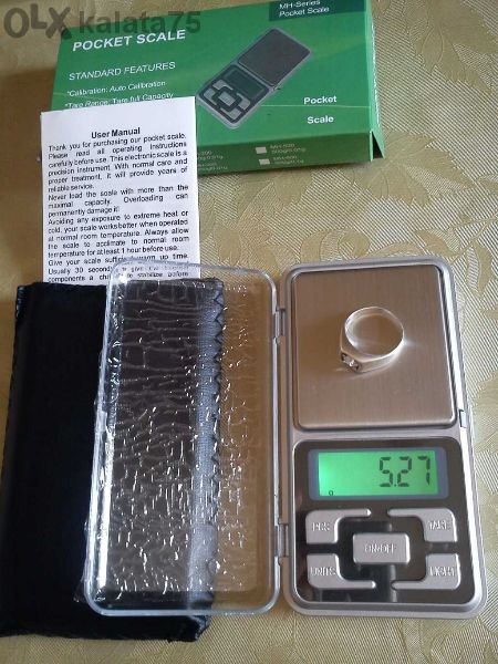 Джобна бижутерска везна до 500 g, точност 0,01 g