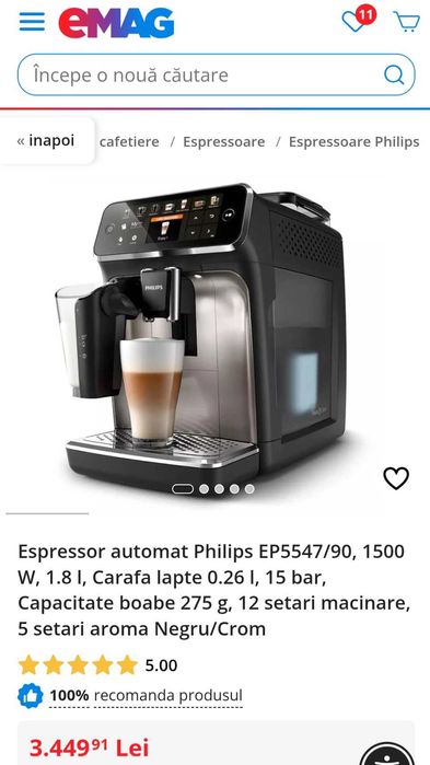 Espressor Philips seria 5500