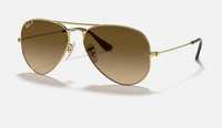 Ochelari de soare ray ban aviator degrade gold/brown