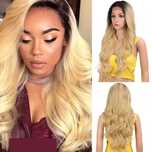 Peruca F20 FRONT LACE (Daira-Shop.ro) Ombre bucle creata ondulat 76 cm